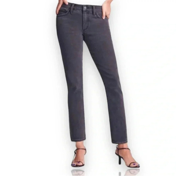 Sz 34 Joe’s The Lara Petite Straight Leg Vintage Stretch Black Jeans - Picture 2 of 10